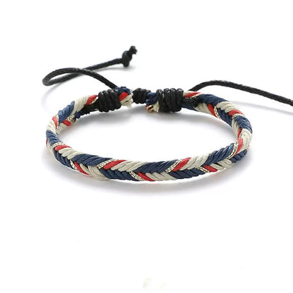 Importé - Bracelet Homme En Lin Tissées Et Nœuds Tendance