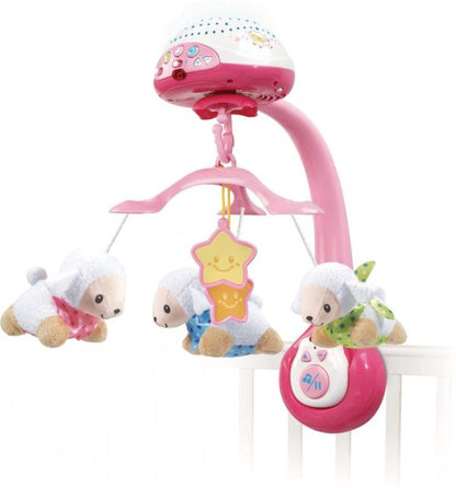 VTECH-LUMI MOBILE COMPTE MOUTONS ROSE DES LA NAISSANCE