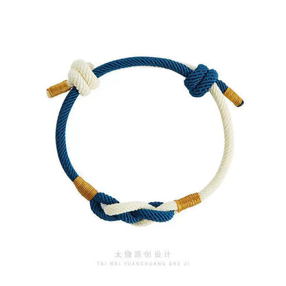 Importé - Bracelet Homme En Lin Tissées Et Nœuds Tendance