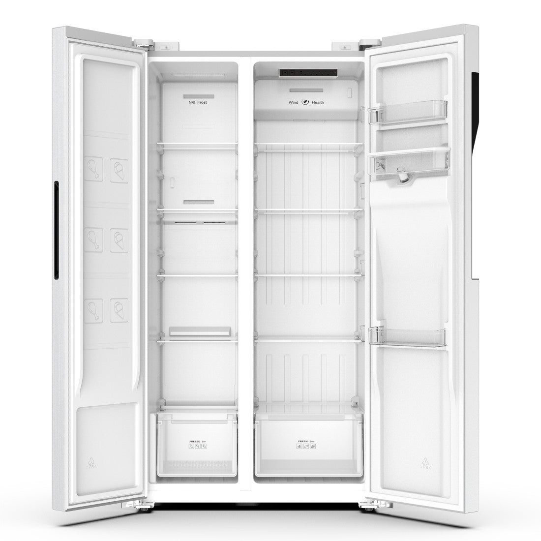 NASCO - REFRIGERATEUR AMERICAIN NO FROST 460L NET-DISTRI. D'EAU - KNASF2-62.2WD