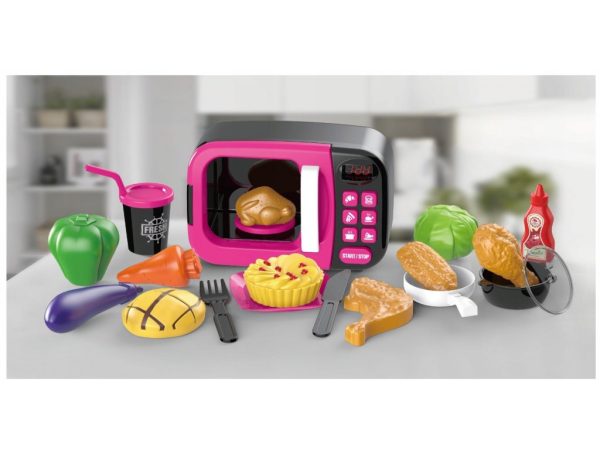 Dinette set Micro-onde Electrique-Rose-Noir+3ans