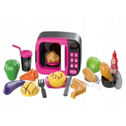 Dinette set Micro-onde Electrique-Rose-Noir+3ans