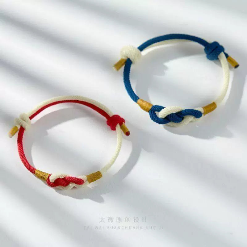 Importé - Bracelet Homme En Lin Tissées Et Nœuds Tendance