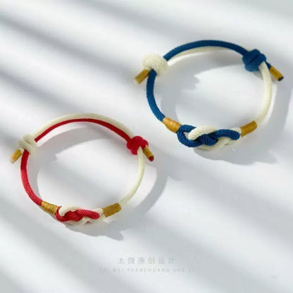Importé - Bracelet Homme En Lin Tissées Et Nœuds Tendance