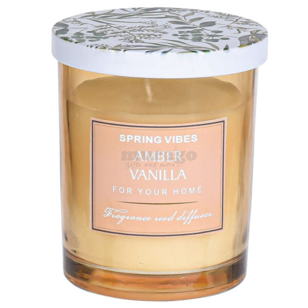 Bougie Parfumee-200g-dans Photophore en Verre ASST