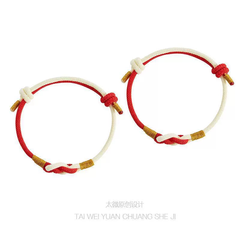 Importé - Bracelet Homme En Lin Tissées Et Nœuds Tendance