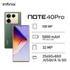 Infinix NOTE 40 Pro - 6.78" - 4G - 2xSIM - 256/8 Go - 108 Mpx - 12 Mois Garantie