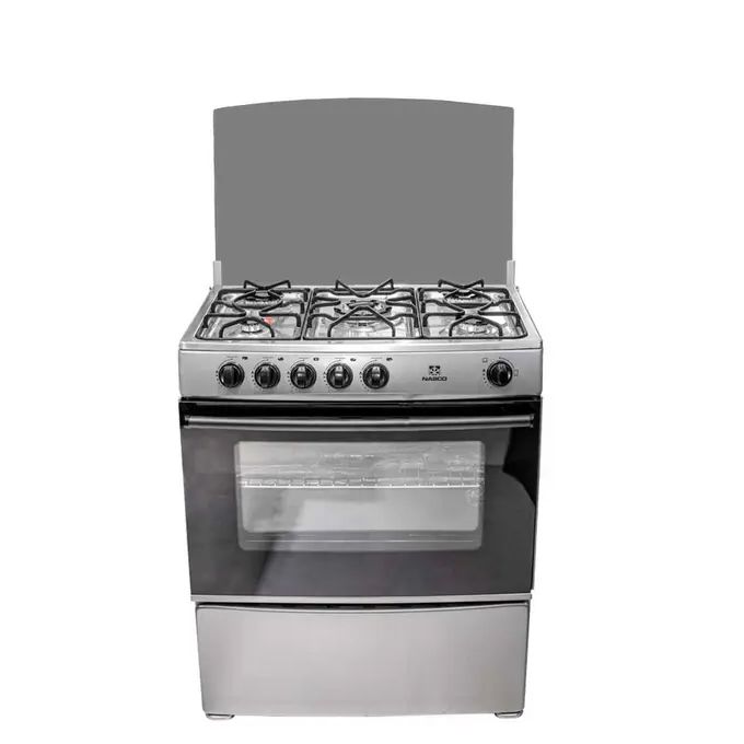 NASCO GAZINIERE 5 FEUX COUVERTURE VITREE 80x60CM - NASGC-AMG80S