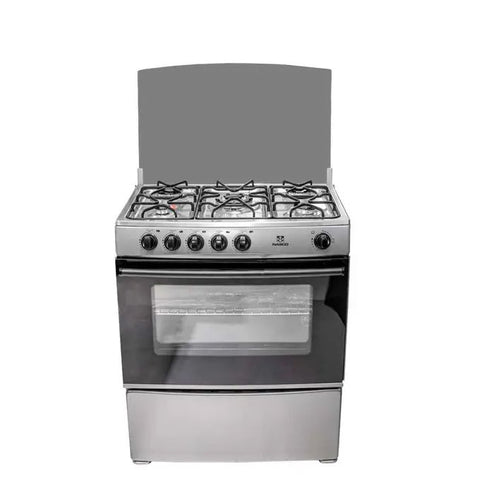 NASCO GAZINIERE 5 FEUX COUVERTURE VITREE 80x60CM - NASGC-AMG80S