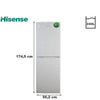 HISENSE RÉFRIGÉRATEUR COMBINÉ 240 LITRES – RD-34DC4SA