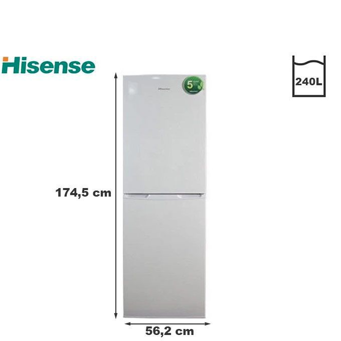 HISENSE RÉFRIGÉRATEUR COMBINÉ 240 LITRES – RD-34DC4SA