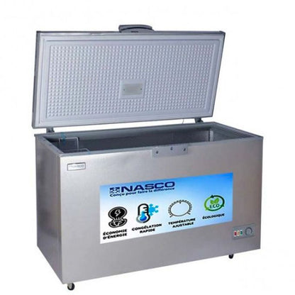 NASCO CONGELATEUR HORIZONTAL 450L (368L NET) 1 PORTE - NAS-450FL-DS