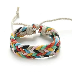 Importé - Bracelet Homme En Lin Tissées Et Nœuds Tendance