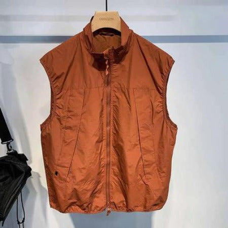 Importé - Chemise Pull Homme Style Gilet Multi-Poches Sans Manches