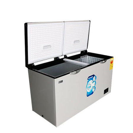 NASCO CONGELATEUR HORIZONTAL - DARK SILVER - 2 PORTES - 2 PANIERS- 450Lt Net - 220-240V- NAS-550FL-DD-DS