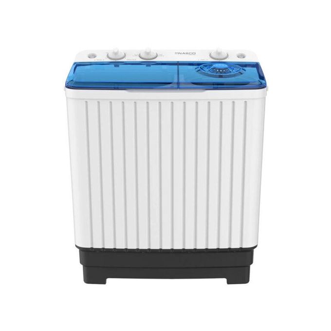 NASCO MACHINE À LAVER - NASTT-JS80GR - TWIN TUB - TOP LOAD - LAVAGE 8 KG - ESSORAGE 5 KG - GRIS - 220-240 V