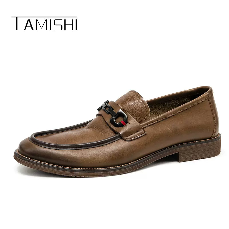 Importé - Chaussure Homme Moccasin Tendance Sans Lacets En Cuir