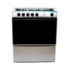 NASCO GAZINIERE 5 FEUX - 80x60 - INOX-NOIR SANS COUVERTURE VITRÉE - NASGC-80X60-CTZ