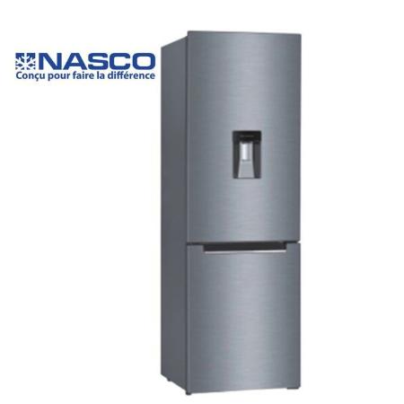 NASCO FRIGO COMBINE  - AVEC DISTRIBUTEUR D'EAU 252LT-2 TIROIRS+1CASIER - 220-240V -  HNASD2-35WD