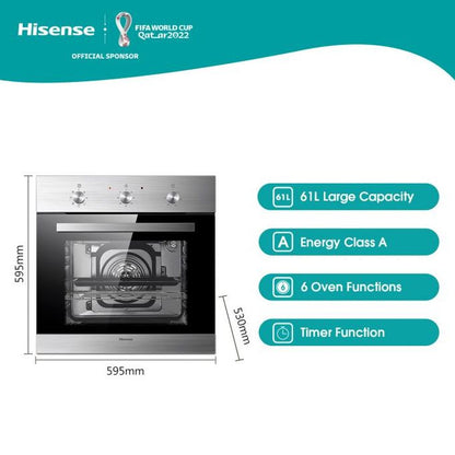 HISENSE FOUR ELECTRIQUE ENCASTRABLE 60CM - 61LITRES – HBO60203