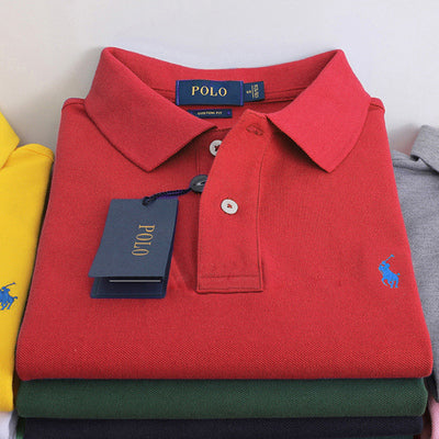 Importé - T-Shirt Polo Homme Claissique Manches Courtes En Coton