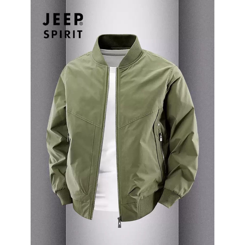 Importé - Veste JEEP SPIRIT Aviateur Style Baseball Américain Manches Longues
