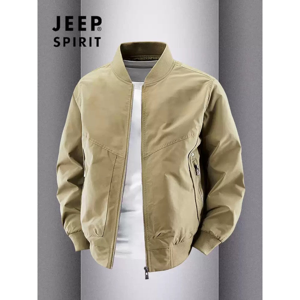 Importé - Veste JEEP SPIRIT Aviateur Style Baseball Américain Manches Longues