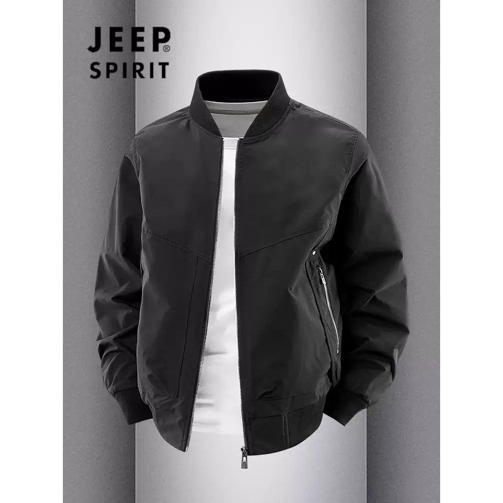 Importé - Veste JEEP SPIRIT Aviateur Style Baseball Américain Manches Longues