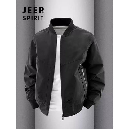 Importé - Veste JEEP SPIRIT Aviateur Style Baseball Américain Manches Longues