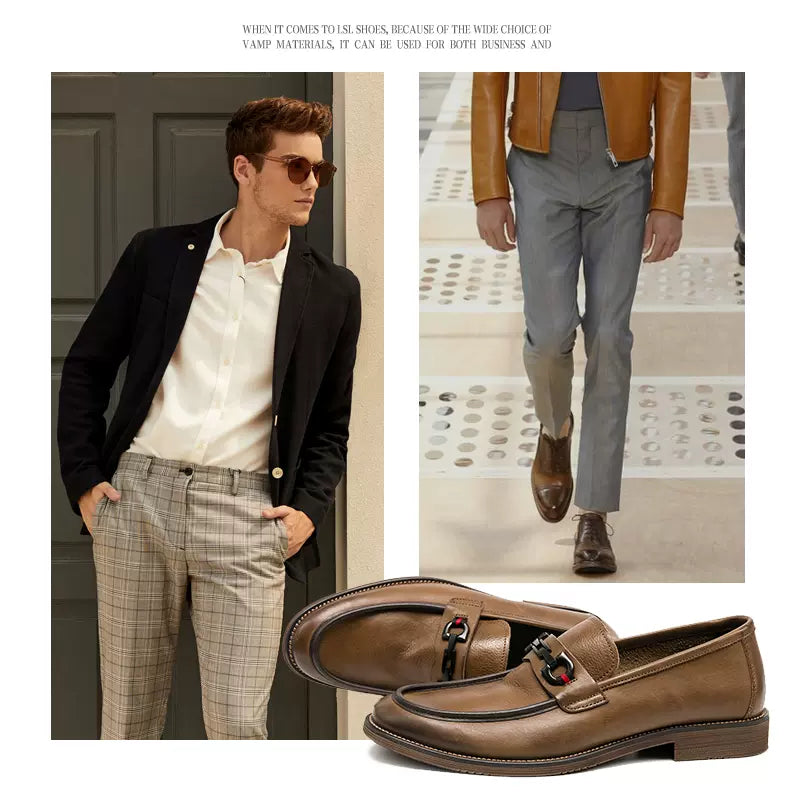 Importé - Chaussure Homme Moccasin Tendance Sans Lacets En Cuir