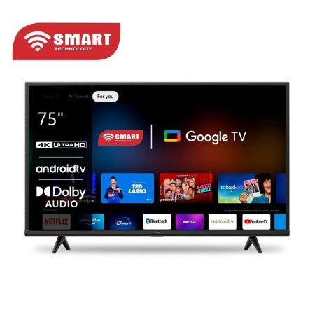 SMART TECHNOLOGY TV 75" HD GOOGLE Décodeur Intégré - STT-7588EG -Garantie 12 Mois