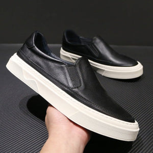 Importé - Chaussure Homme En Cuir Semelle Souple Sans Lacets