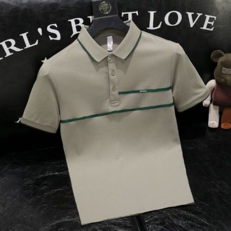 Importé - T-shirt Polo Homme Décontracté  Slim Fit Manche Courtes En Coton