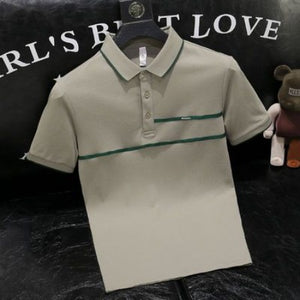 Importé - T-shirt Polo Homme Décontracté  Slim Fit Manche Courtes En Coton