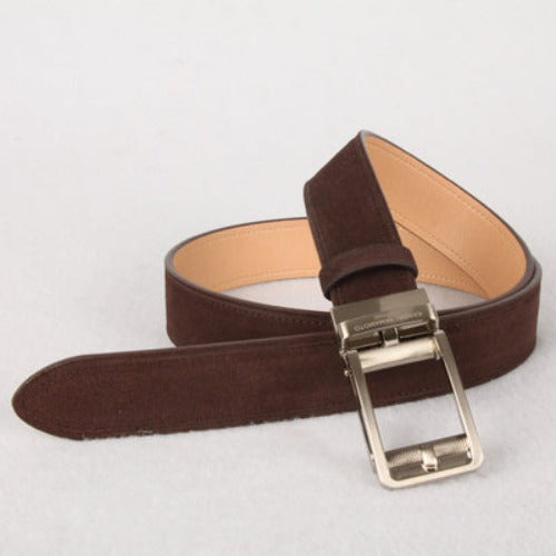 Importé - Ceinture Homme En Cuir de Daim Premium Boucle Automatique