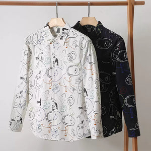 Importé - Chemise Coton Homme Ethnique Manches Longues