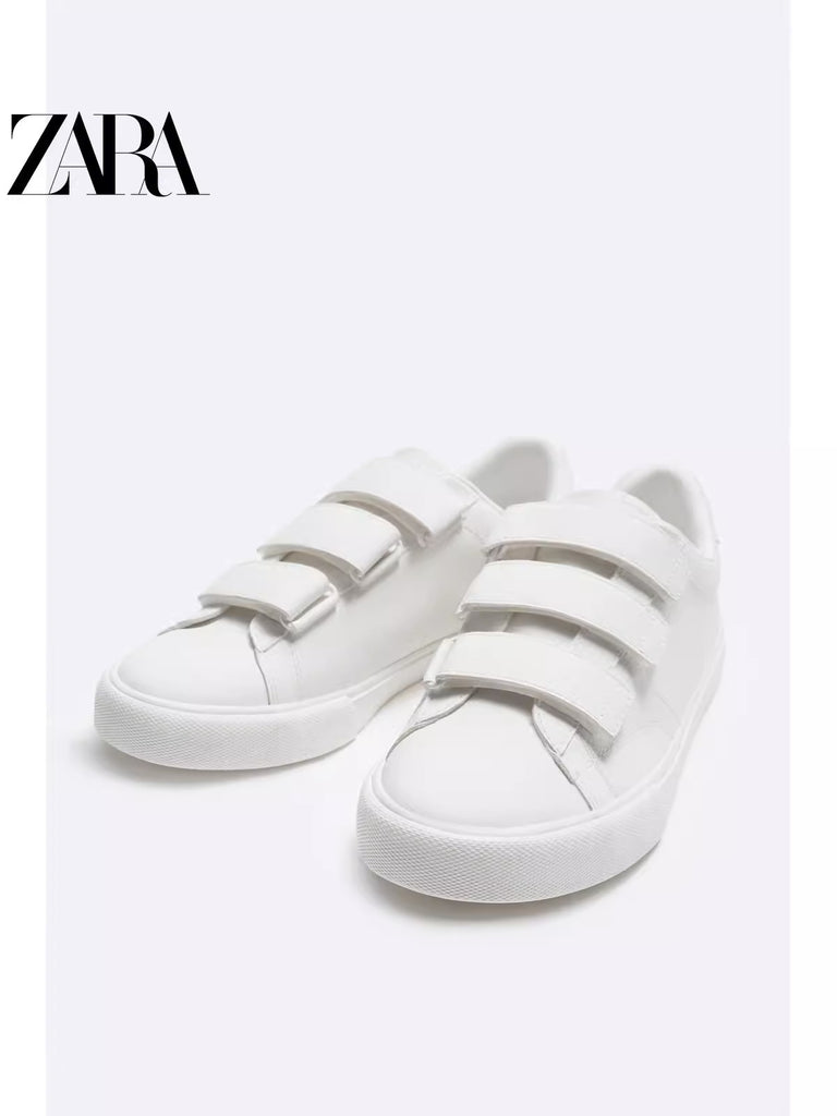 Importé - ZARA NEW - Chaussure Homme Sport baskets Fermeture Velcro - Blanc
