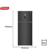 SMART TECHNOLOGY Réfrigérateur Américain  De Luxe - 580L  - STR-858M - Garantie 12 Mois