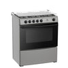 NASCO GAZINIERE 5 FEUX - 80x60 - INOX-NOIR SANS COUVERTURE VITRÉE - NASGC-80X60-CTZ