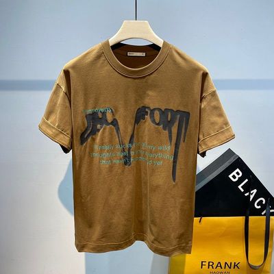 Importé - T-shirt Homme Imprimé Manche Courtes En Coton