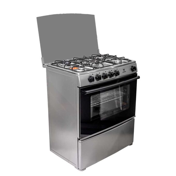 NASCO GAZINIERE 5 FEUX COUVERTURE VITREE 80x60CM - NASGC-AMG80S