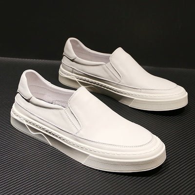 Importé - Chaussure Homme En Cuir Semelle Souple Sans Lacets
