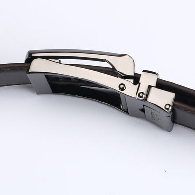Importé - Ceinture Homme Confortable En Cuir Verni Premium