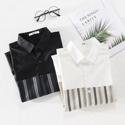 Importé - Chemise Homme Tendance À Manches Courtes 100% Coton