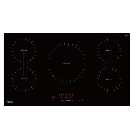 MIDEA TABLE DE CUISSON A INDUCTION 3 ZONES - INVERTER QUATRO - MC-IV10241B2CC-A
