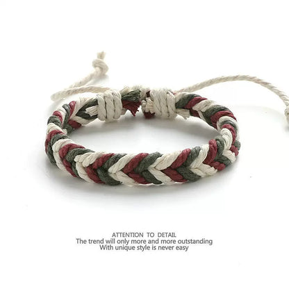 Importé - Bracelet Homme En Lin Tissées Et Nœuds Tendance