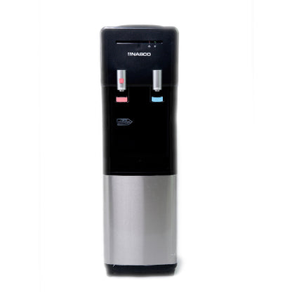 DISTRIBUTEUR D'EAU 2 ROBINETS NOIR-ARGENTE- NAS-WD-1115-B2