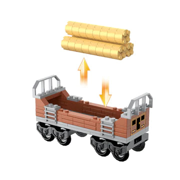 JEU COGO STEAM TRAIN 623PCS-TRAIN A ASSEMBLER+6ANS