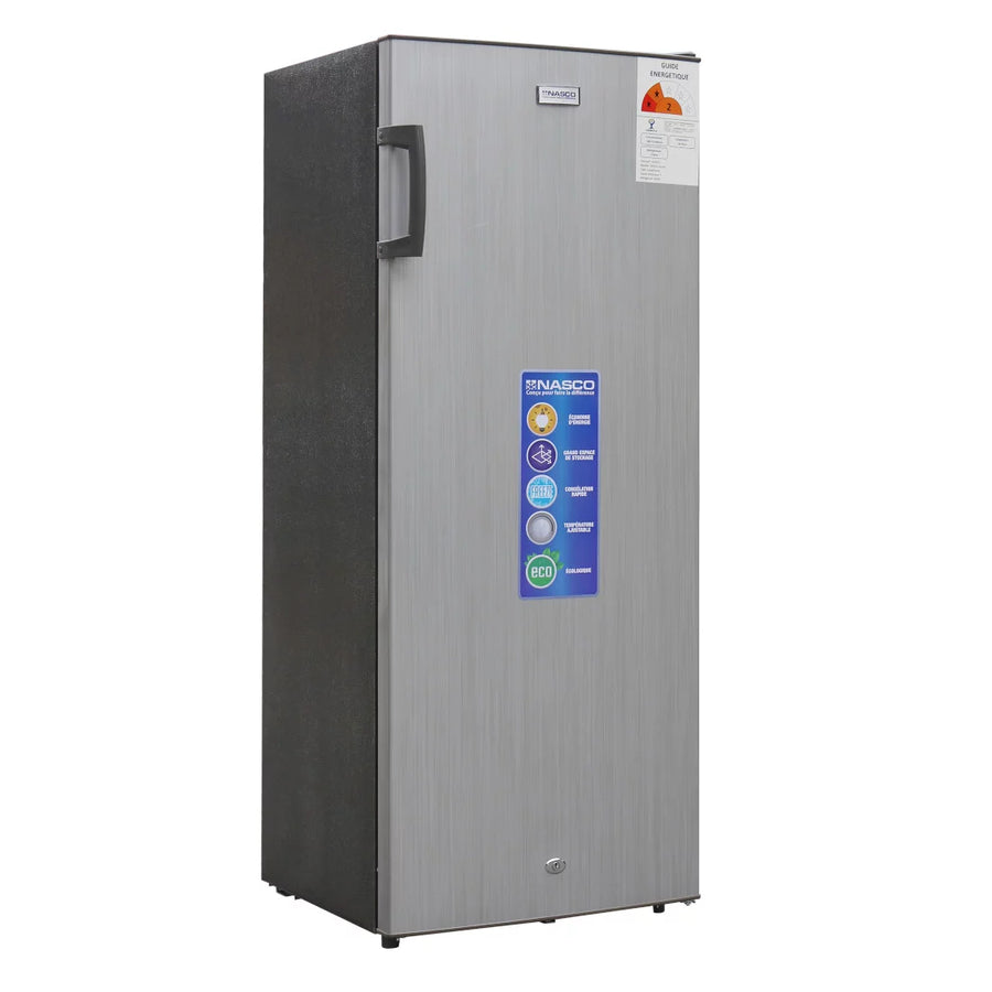 NASCO CONGELATEUR VERTICAL 6 TIROIRS GRIS 165LT NET ECONOMIE ENERGIE- NASD1-26-LM