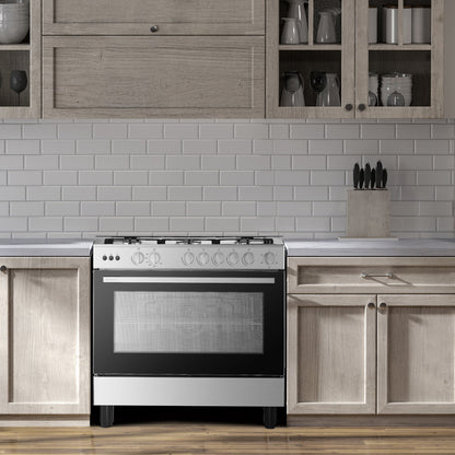 HISENSE GAZINIERE 5 FEUX INOX - HFG90335RX02